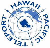 Hawaii Pacific Teleport logo: A company providing satellite broadband internet and satellite communications services in the Pacific region