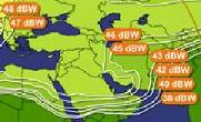 Eutelsat W1 coverage