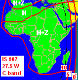 Intelsat 907 coverage