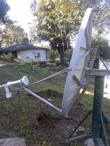 C band VSAT with circular polarisation