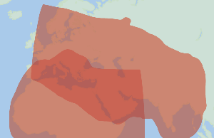 Satellite beam coverages: Middle EastAfrica