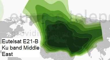 E21B Ku band beam for Europe, N.Africa and Middle East