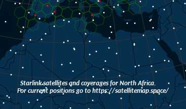 Starlink Coverage of North Africa