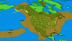 AMS satellite footprint