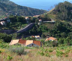 Chuch bells sounding over the vally down to the sea