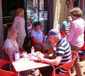 Cafe stop at end of walk