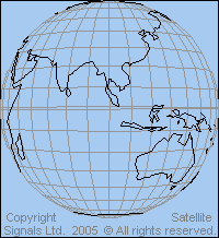 Asiasat 2 satellite map