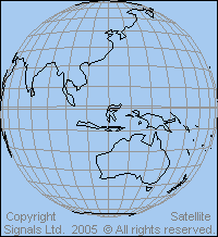 Satellite map: Thailand - Thaicom 1