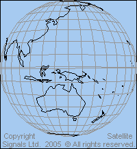 Satellite map: Himwari/GMS5, MSAT 1-R (Meteo/Aviation) Himawari 6, Beidou 1