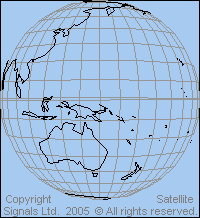 Satellite map: JCSAT 1B, JCSAT 5, IS 602
