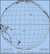 View of the earth from 170W