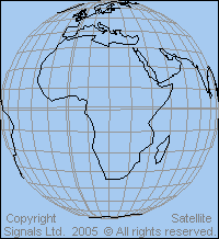 View from above 20 deg east longitude