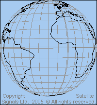 View from above 20 deg west longitude