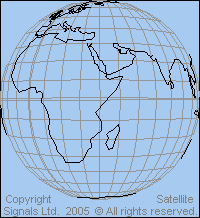 View from Ekspress A1R and AM1 satellites