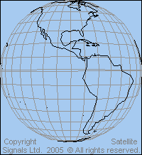View from above 90 deg west longitude