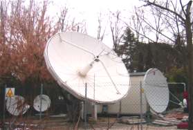 Netdish satellite earth station VSAT hub, Italy