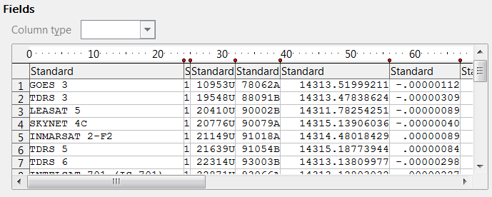 Parsing 2-line elements