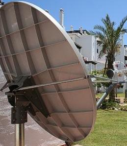 Correcting satellite dish distortion