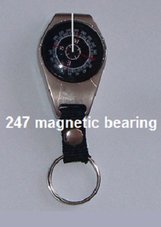 Magnetic compass reading 247 deg magnetic bearing