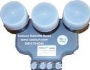 Multi LNB feed assembly for a satellite TV dish