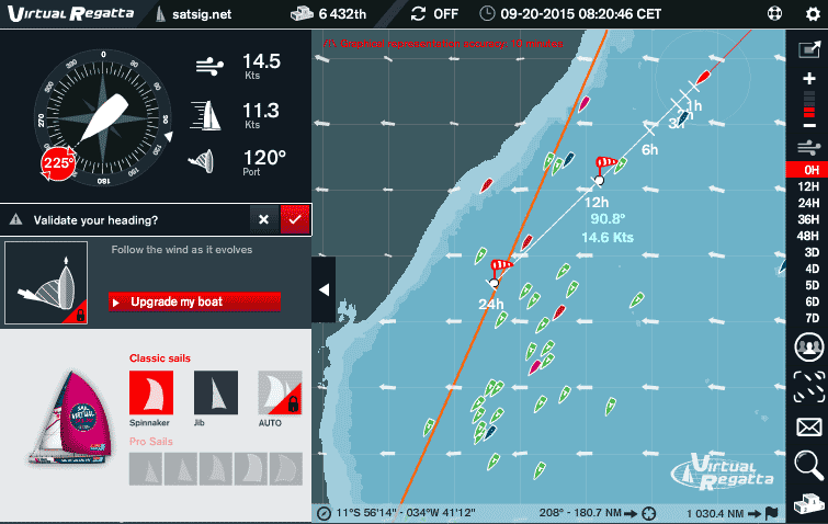 Allowing to let the wind angle increase to 125