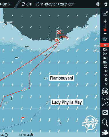 Finally approaching Australia from the south