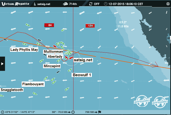 Approaching Tasmania