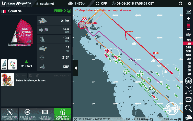 Approaching Whitsundays, with some alternative possible routes