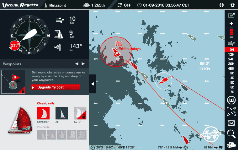 Minzpint: one gybe to go before the finish