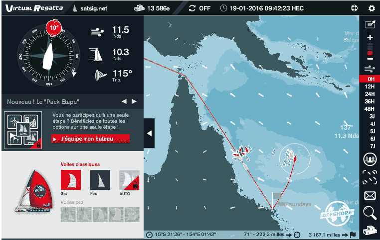 Sailing the Coral Sea