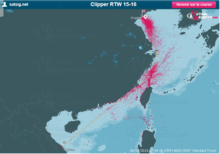 Satellite view entire Clipper race fleet