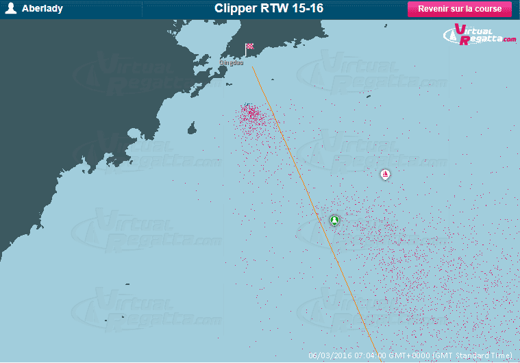 Satellite view Yellow Sea