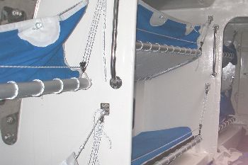 sleeoping bunks on Hull and Humber Clipper 68 yacht