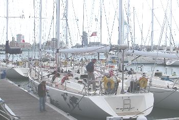 Several of the ten Clipper 68 yachts