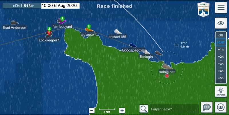 Finish at Cherbourg