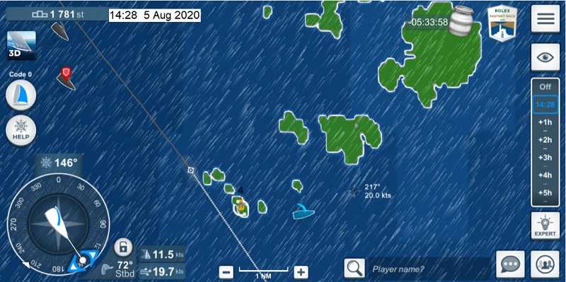 Turning at Scilly Isles