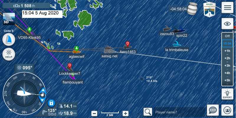 Chart for Scilly Isles to Cherbourg