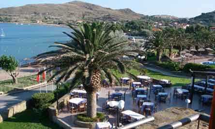 View from terrace used for breakfast and lunch