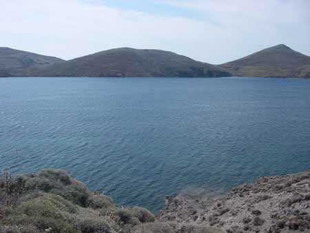 Across the bay, from the headland towards the east
