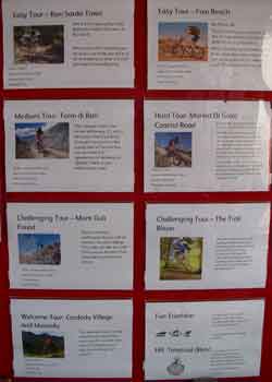 Mountain biking routes