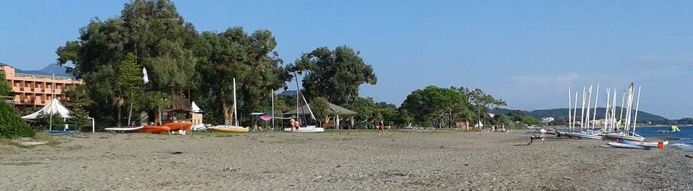 Beach view at San Lucianu Mark Warner holiday in Corsica