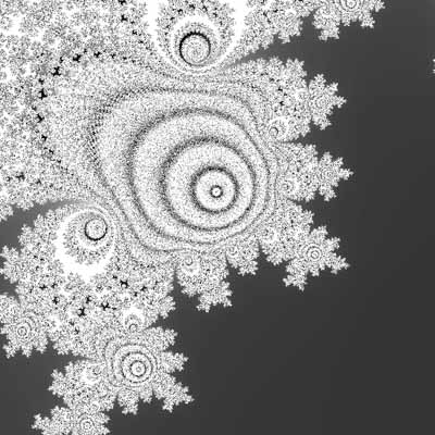Mandelbrot image : looks like ice on window