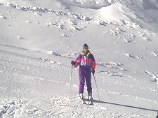 Eric skiing