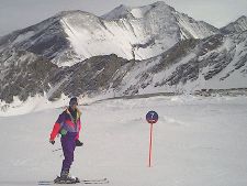 Eric skiing on the glacier
