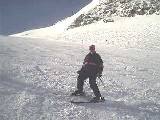 Ski down from top of Kitzsteinhorn