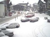 View of carpark from Tauernhof Hotel, Kaprun