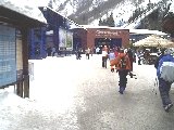 base of ski lift at Gletscherbahnen