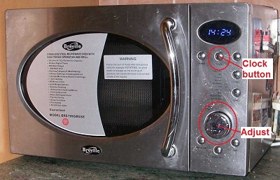 breville microwave adjust instructions