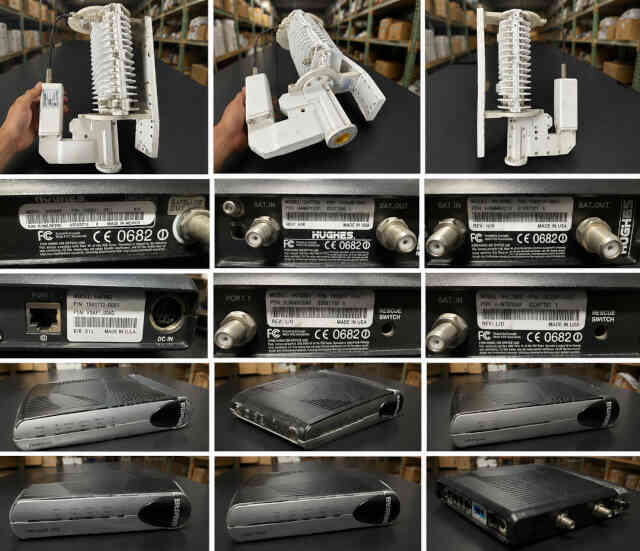 VSAT equipment for sale: Hughes HN 7000 modems and ODUs