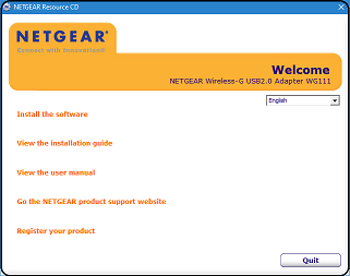NETGEAR WG111v3 Wireless-G USB Adaptor netgear